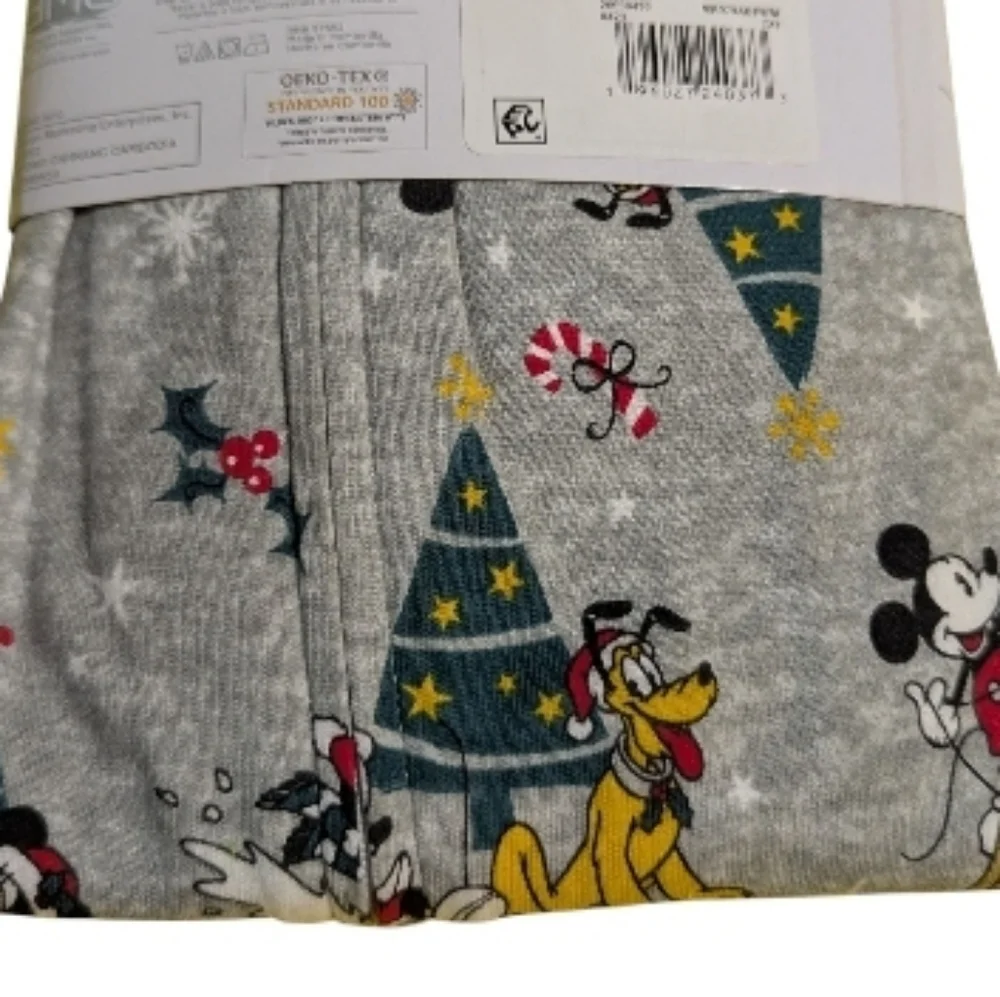 Disney Baby Sleep N Play 3-6 Month 1 Piece Mickey Gray Christmas